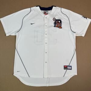Nike Detroit Tigers Magglio Ordonez #30 Jersey MLB White Home Team XL FITDRY